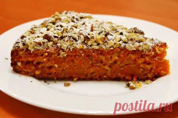Морковный пирог с орешками | Чудесная Ложечка