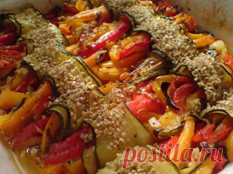 Овощное ассорти запечённое, как горячая закуска или гарнир