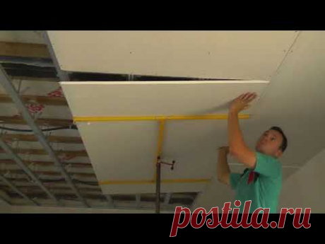 Подъемник для гипсокартона в работе. Легкий монтаж без посторонней помощи.