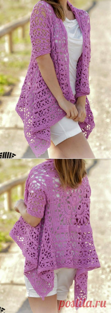 Ирландское вязание &amp;: CROCHET JACKET.