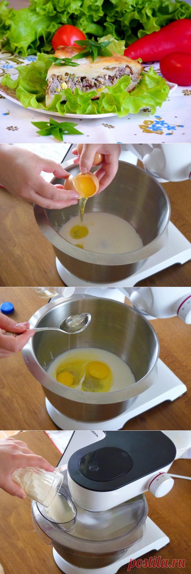 ЗАЛИВНОЙ ПИРОГ С РЫБОЙ