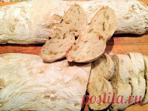 Моя чиабатта с луком. С фото.