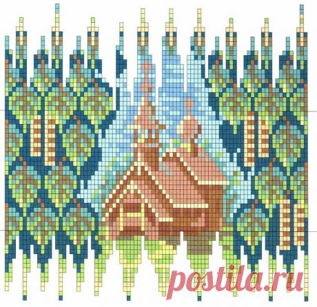 Пасхальное яйцо с церковным храмом из бисера в литве березы