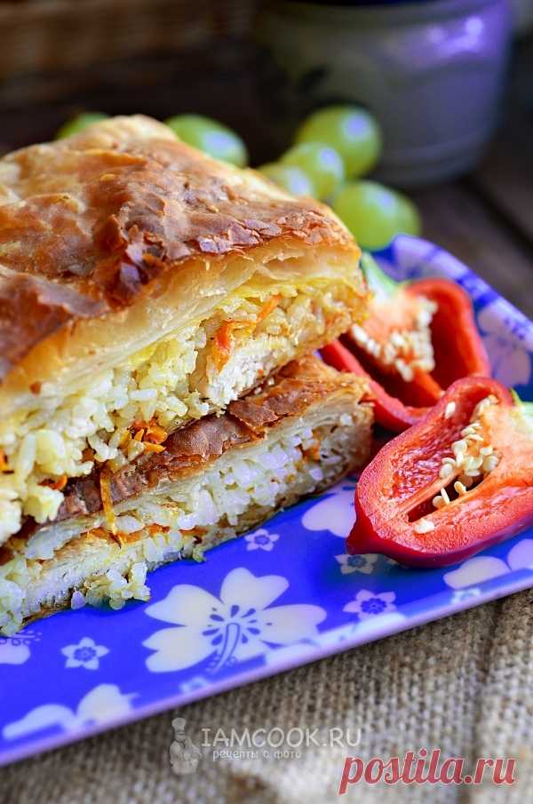 Пирог с рисом, рецепт с фото