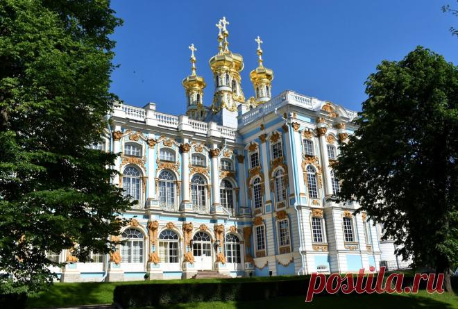 Церковь Екатерининского дворца в Царском Селе. Город Пушкин,Санкт-Петербург.
