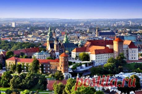 Старинный красивый польский город КРАКОВ