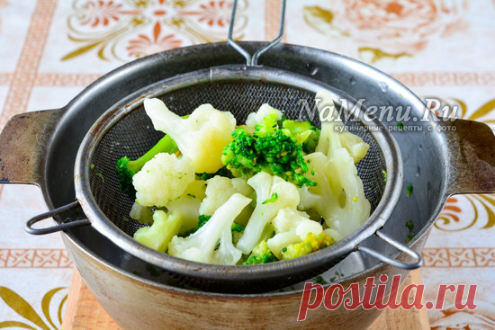 Оладьи из брокколи и цветной капусты, рецепт с фото