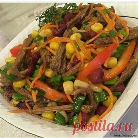 Салат &quot;хоть куда&quot; без майонеза