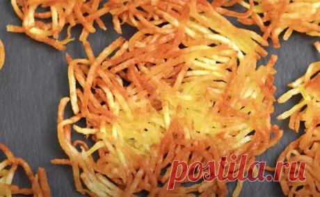 Картошка и соль. Трем клубни на терке и получаем ресторанный гарнир-закуску за 5 минут - Steak Lovers - Медиаплатформа МирТесен