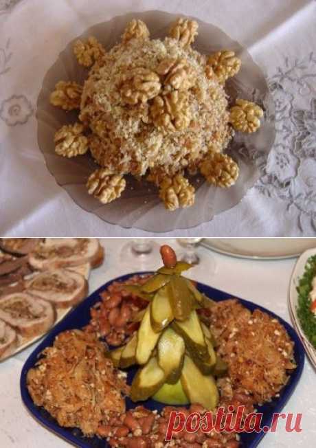 Салат из квашеной капусты и орехов, фирменный (Постный!) : Салаты