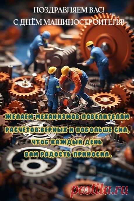 Специалисты, трудяги и новаторы, с Днем машиностроителя!
