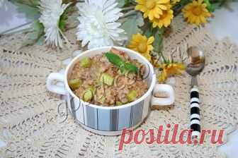гречка с кабачками в сливочно-сырном соусе. Рецепт приготовления