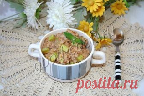 гречка с кабачками в сливочно-сырном соусе. Рецепт приготовления