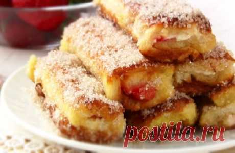 Гренки в рулетиках с начинкой — 🌸 Мой сад