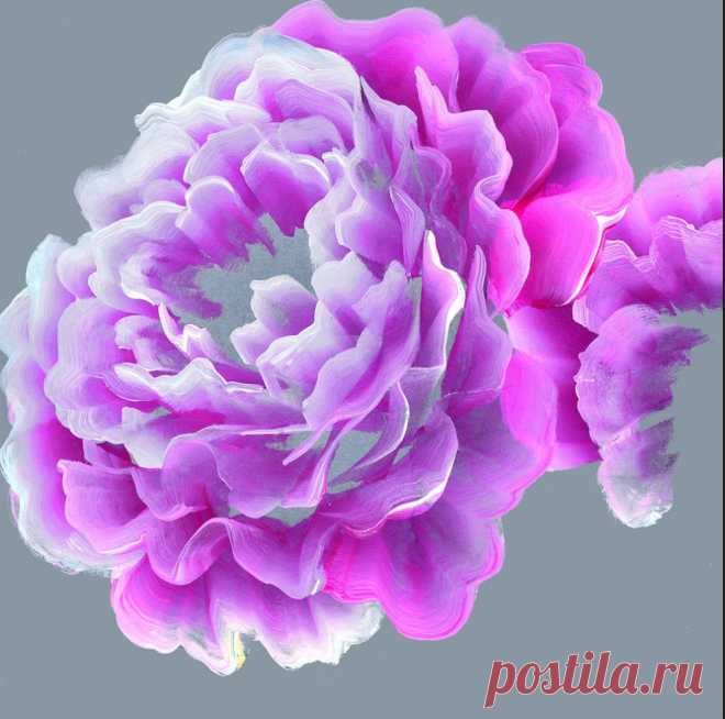 Рисунки плоской кистью от Юлии Белей