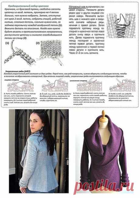 Кардиган спицами схемы вязания. Cardigan knitting patterns knitting |