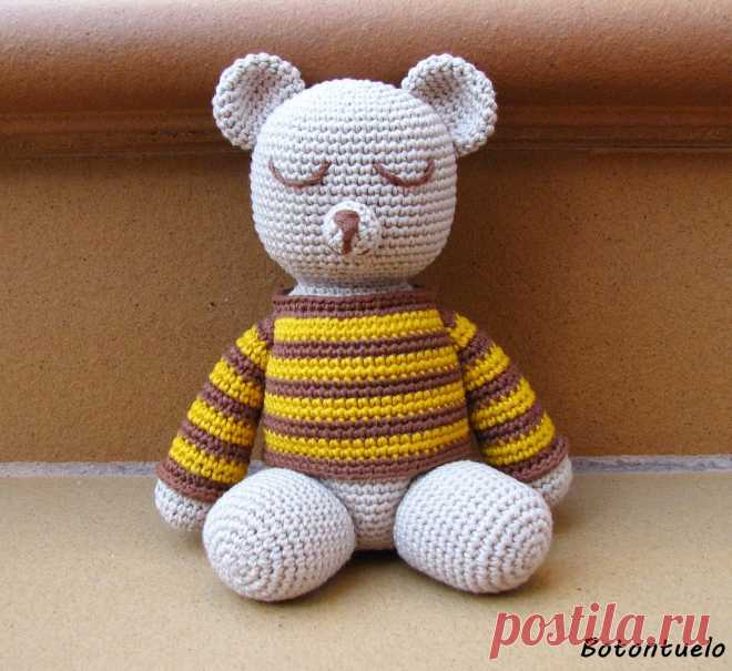 Botontuelo: Patrón Oso Dormilón