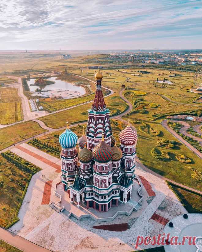Копия Храма Василия Блаженного. Маньчжурия, Китай.