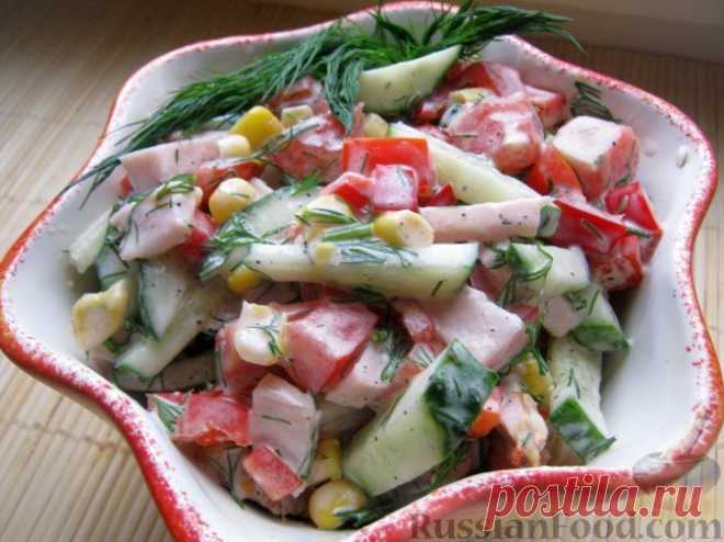 Салат "Парижель" с копченой курицей на RussianFood.com