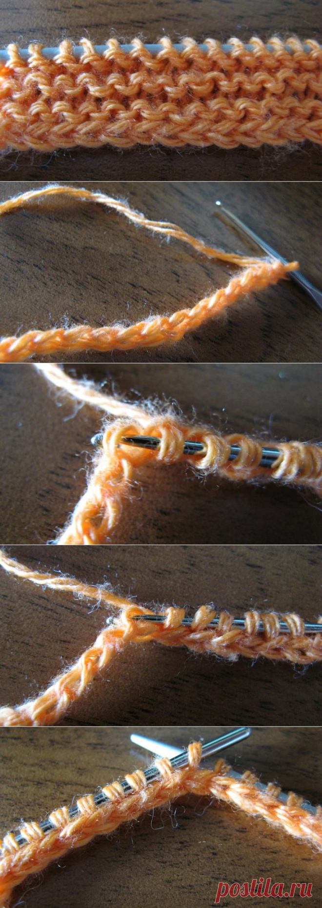 Как сделать эластичный край при вязании