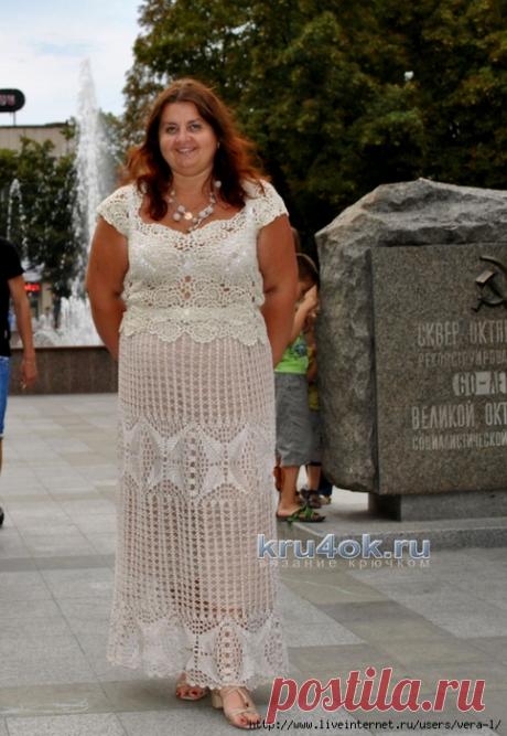 Вязаная крючком юбка