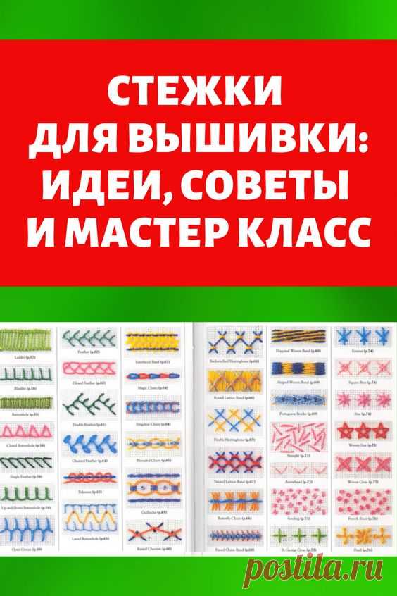 Стежки для вышивки: Идеи, советы и мастер класс своими руками