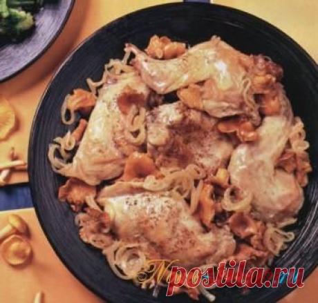 Рецепт как приготовить вкусно Кролика с лисичками