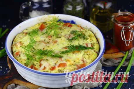 Омлет с курицей в духовке | Простые рецепты с фото