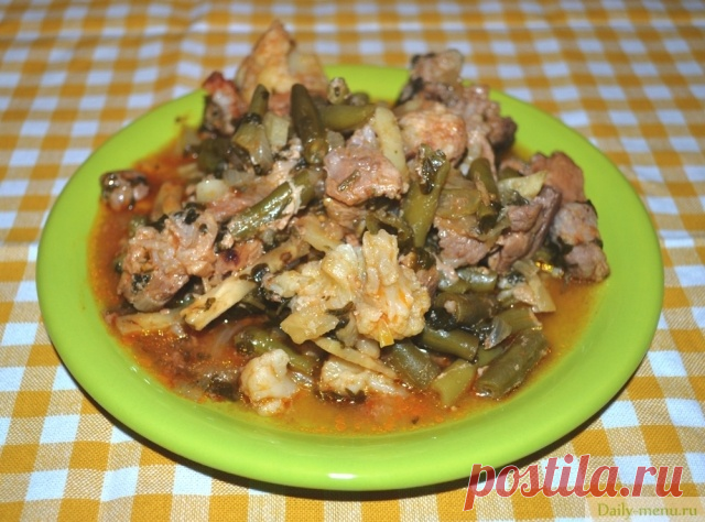 Мясо с овощами в мультиварке