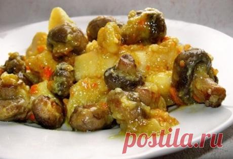 Легкое жаркое с грибами | | Шедевры кулинарии