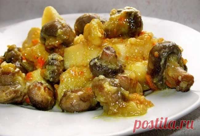Легкое жаркое с грибами | | Шедевры кулинарии