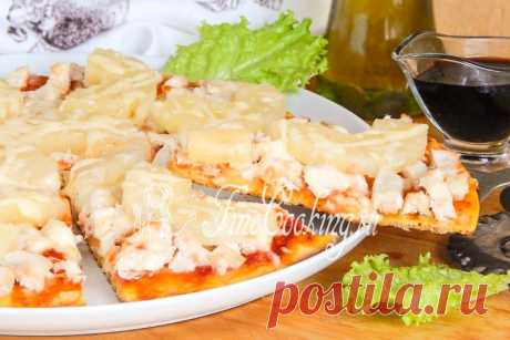 Пицца с курицей и ананасами - FineCooking.ru