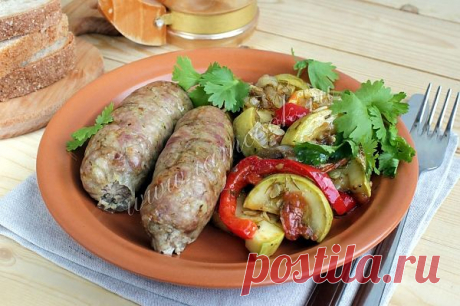 Домашние купаты в духовке.