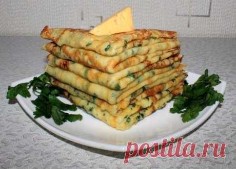 Сырные блинчики с петрушкой — вкуснее не придумать!