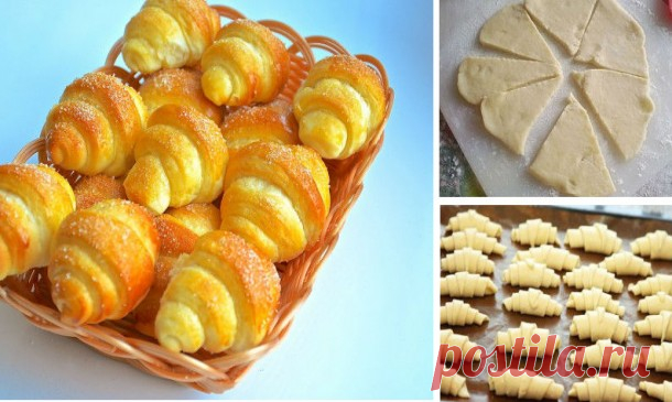 Рецепт дня — сладкие рогалики с обалденно вкусного теста! ...