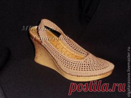 Реставрация обуви... ВЯЗАНЫЕ БОСОНОЖКИ... мастер-класс... ВЕЛИКОЛЕПНО