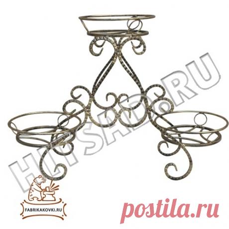 Подставка для цветов 10-443. Размеры:610 x 280 x 730; Вес:5 кг.; Ед. измерения:шт; Материал:Металл