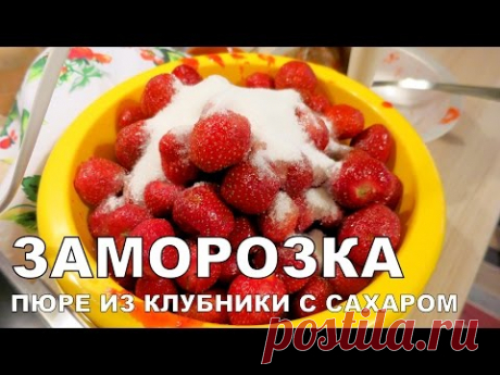ЗАМОРОЗКА КЛУБНИКИ ЗЕМЛЯНИКИ 🍓 STRAWBERRIES freezing