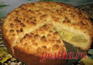 Рецепт вкуснейшего песочного пирога с яблочной начинкой