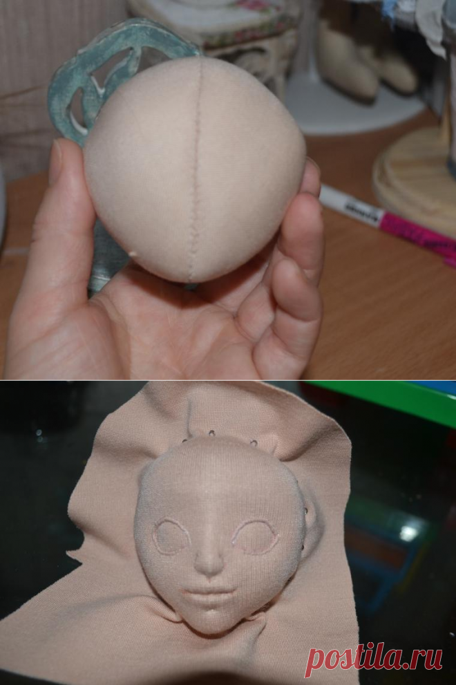 Мастер-класс: создание объемного лица кукле - Ярмарка Мастеров - ручная работа, handmade