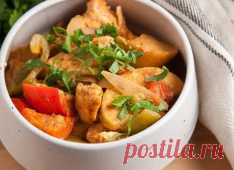 Жаркое из свинины с картошкой, помидорами и сладким перцем - Dynastyofchefs.ru