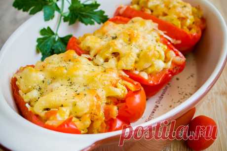 Перец, фаршированный куриным филе / Простой рецепт хорошего настроения