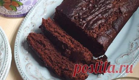 Рецепт шоколадного кекса с бананом, какао