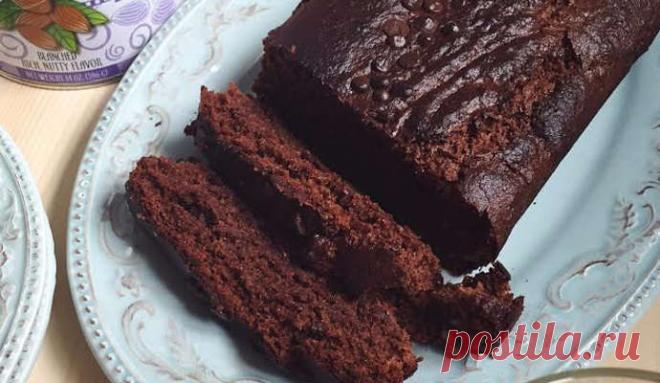 Рецепт шоколадного кекса с бананом, какао