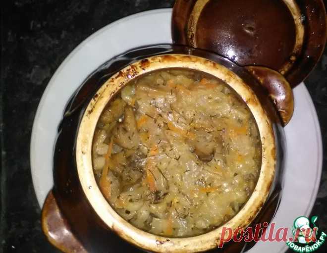 Перловка с грибами в горшочках – кулинарный рецепт