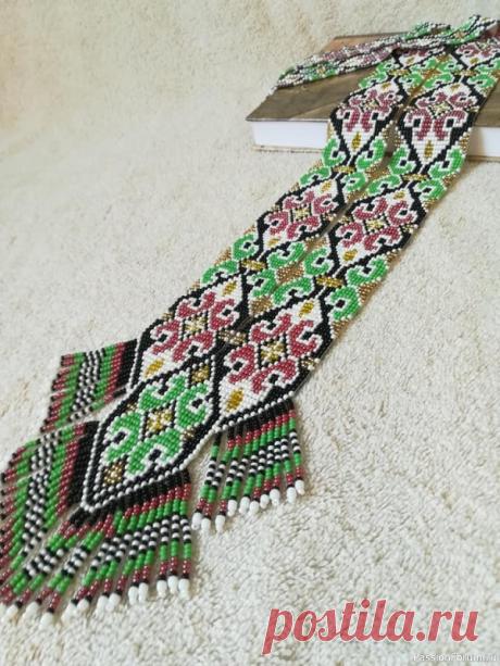 Украшение в украинском стиле, гердан - оберег "Карпаты" | Бисер. Работы пользователей