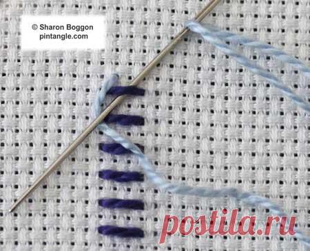 Завязывается Обметывание диапазона и бисером Knotted Обметывание диапазона Учебник - Pintangle
