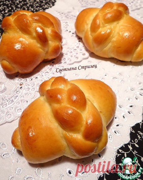Булочки с начинкой из апельсинового джема и сливочного творожного сыра - кулинарный рецепт