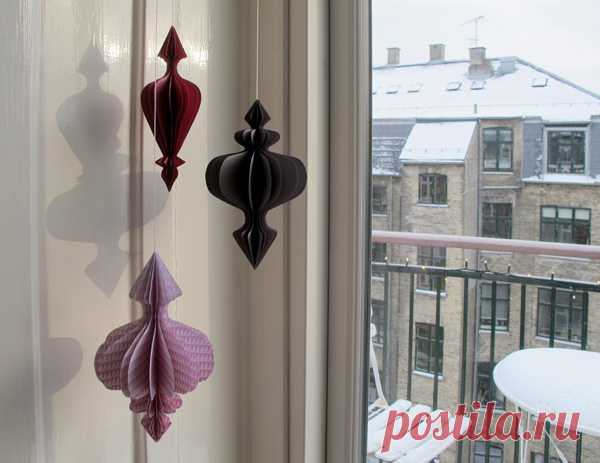 it's a heart heart season: 1001 night paper ornaments