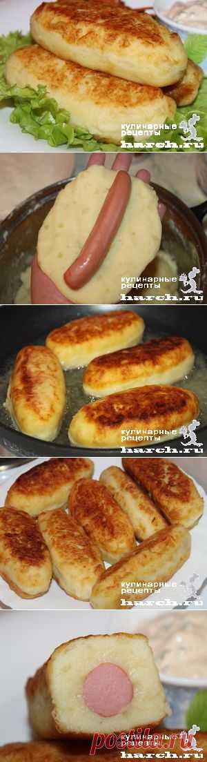 Сосиски в картофельном пюре